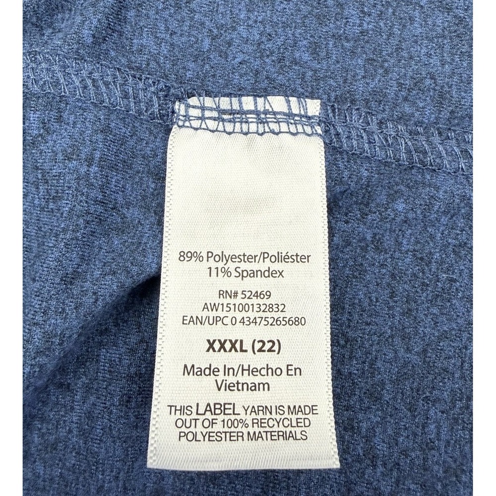 Athletic Works Women's Blue Athletic Lounge Shorts XXXL, Size 22 - Picture 6 of 7